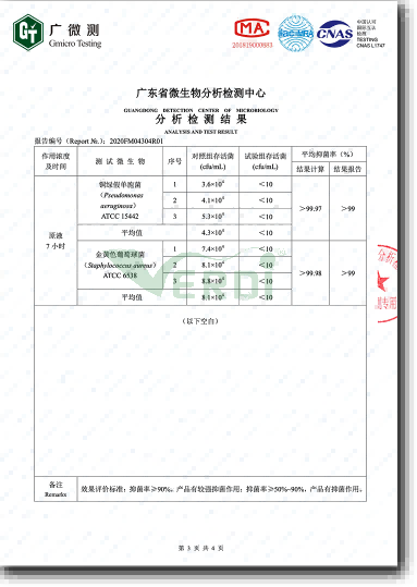 自清洁涂层整体抗菌性能